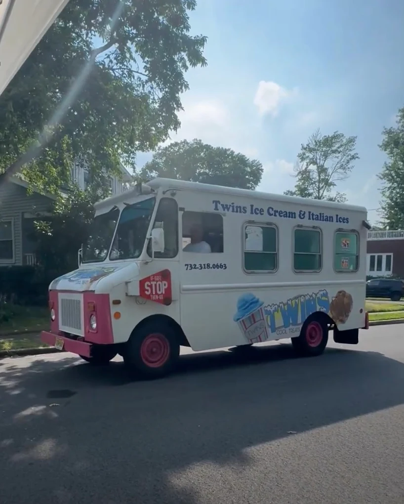Twins Ice Cream truck rolling through the neighborhood